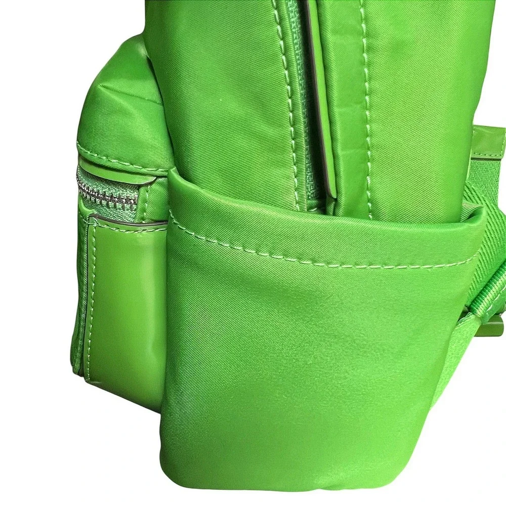 Kate Spade New York Green Nylon‎ Mini Backpack Silver Hardware K4650